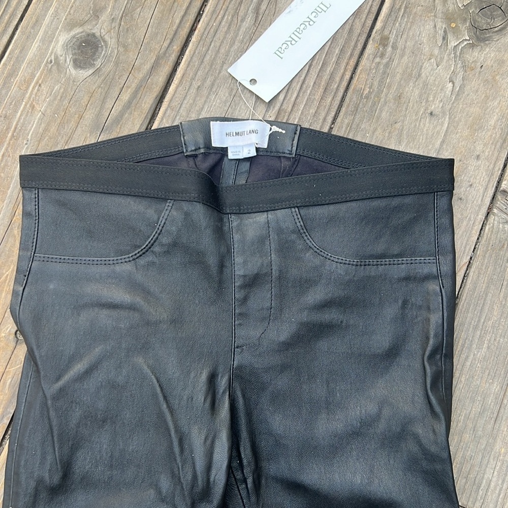 Helmut Lang Skinny Leather Pants size 2